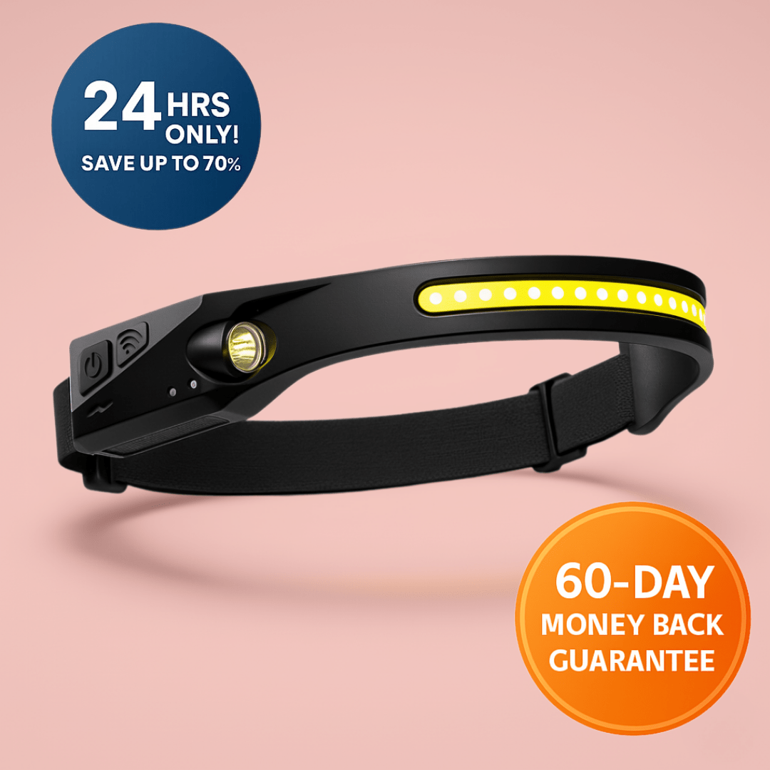 BraveBeam™ 230° Safety Headlamp – Stay Visible, Hands-Free, and Confident After Dark